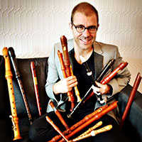 Vincent Lauzer with recorders