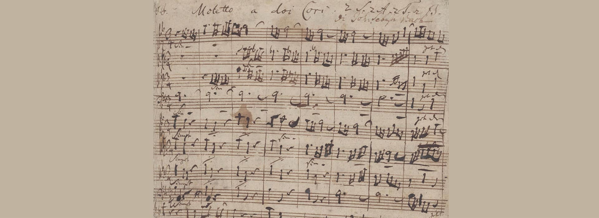 An illustration of historical hand-written musical notation