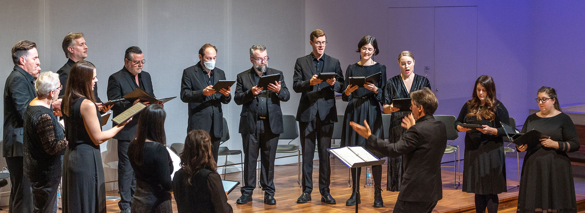 A choral performance by the Washington Bach Consort