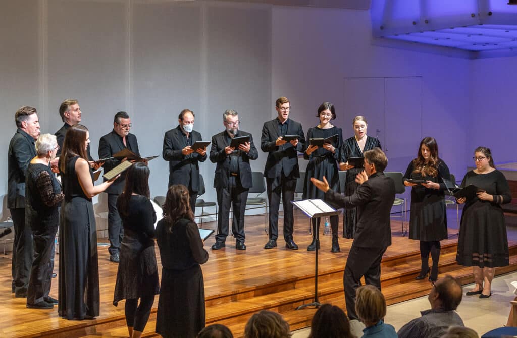 A choral performance by the Washington Bach Consort