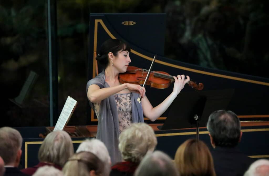 Woman playing the violin