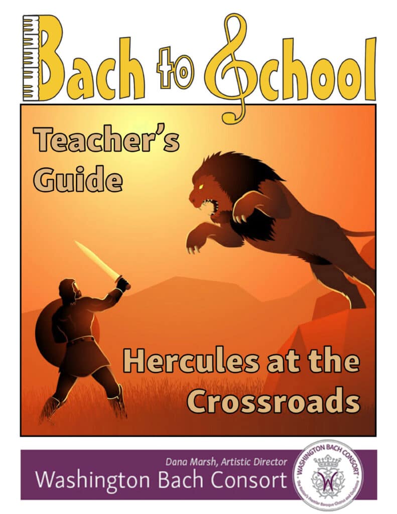 Cover of Bach to School – Hercules at the Crossroads – Teachers Guide