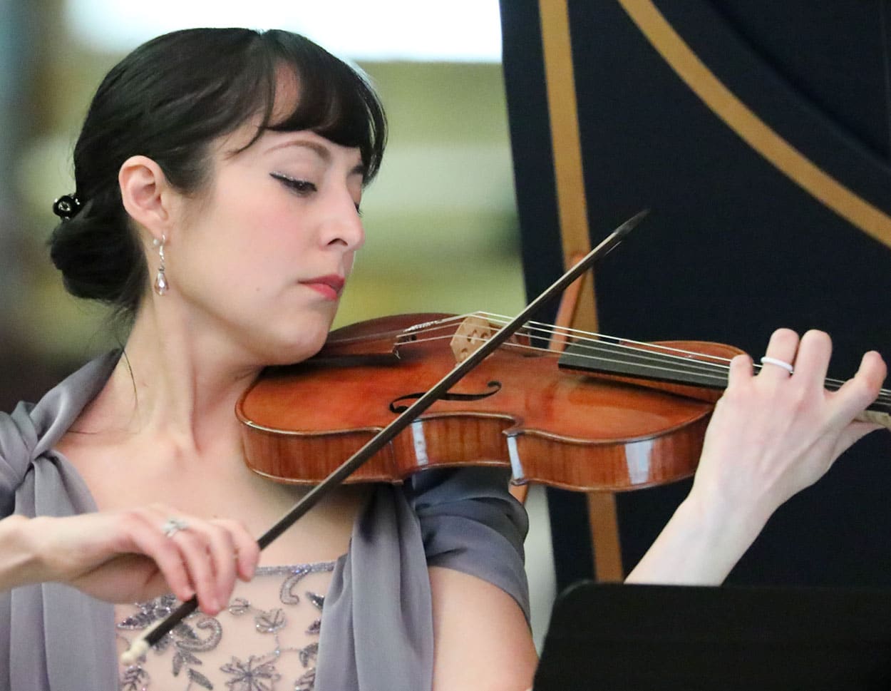 Woman playing the violin