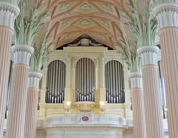 Interior of Nikolaikirche in Leipzig