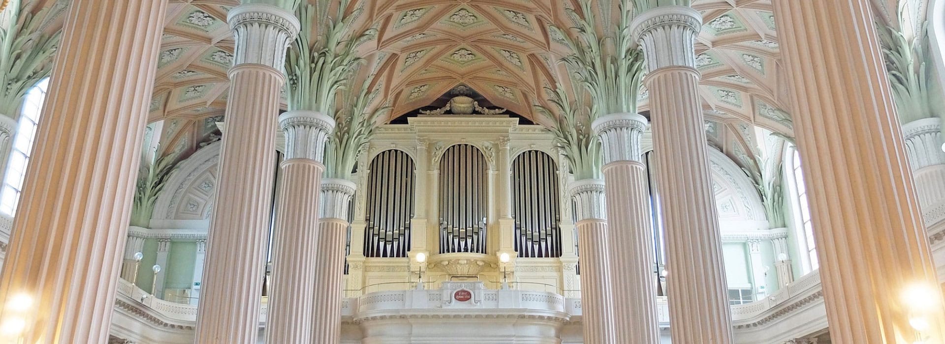 Interior of Nikolaikirche in Leipzig